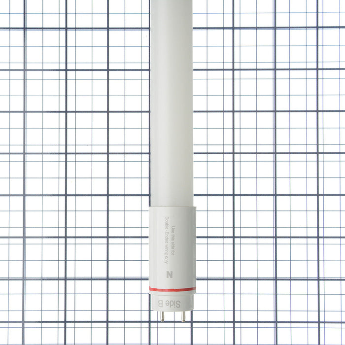 Keystone 7W LED T8 Tube Shatterproof Coated Glass 120-277V Input 18 Inch 4000K Direct Drive Single Or Double Ended (KT-LED7T8-18GC-840-DX2)