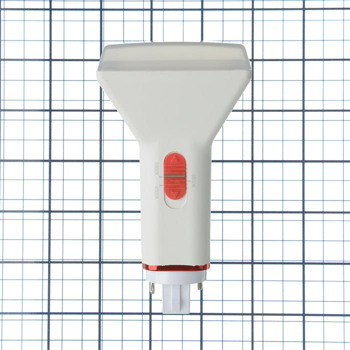 Keystone 8.5W 2-Pin Compact LED Lamp Vertical Orientation 120-277V Input G24D Base 3000K/3500K/4000K Color Select (KT-LED82P-V-8CSE-D)