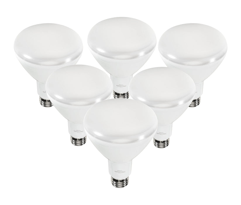 Keystone 50W Equivalent 7.5W 525Lm R20 Lamp E26 80 CRI Dimmable 3000K Package Of 6 (KT-LED8BR30-830-6PK /G2)