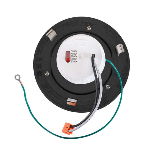 Keystone 4 Inch Circular LED Residential Retrofit Gimbal Black Trim 8W CCT Selectable 2700K/3000K/3500K/4000K/5000K Triac Dimming Quick Disconnect E26 Base (KT-LED8RD-4C-9CSF-DIM-G-B)