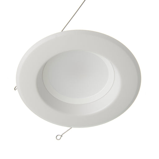 Keystone 6 Inch Circular LED Residential Retrofit Featuring CCT Selectable 8W 2700K/3000K/3500K/4000K/5000K 120V 90 CRI Triac Dimming E26 Adapter Included (KT-LED8RD-6C-9CSF-DIM)