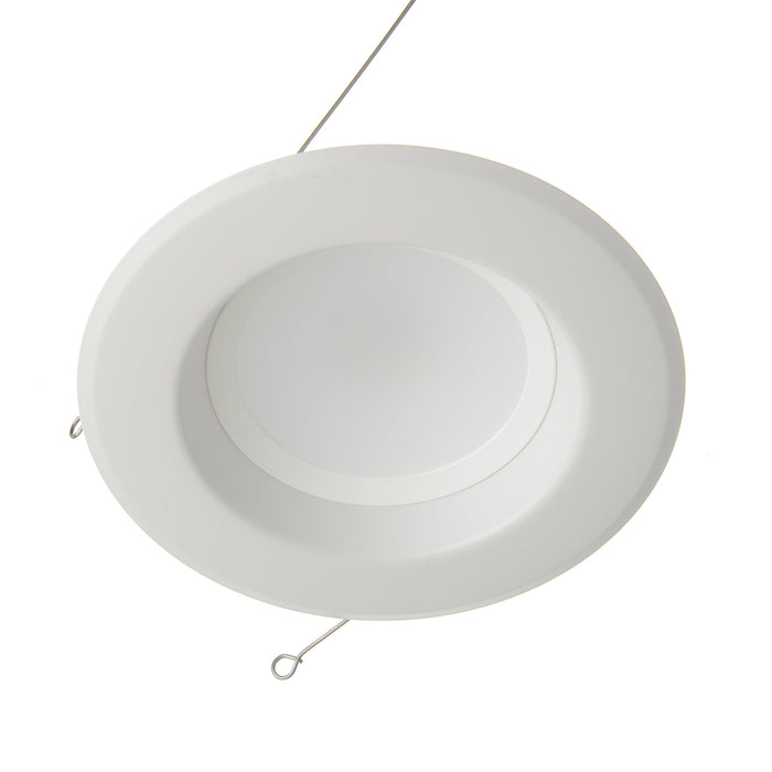 Keystone 6 Inch Circular LED Residential Retrofit Featuring CCT Selectable 8W 2700K/3000K/3500K/4000K/5000K 120V 90 CRI Triac Dimming E26 Adapter Included (KT-LED8RD-6C-9CSF-DIM)