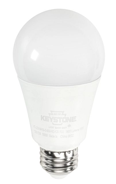 Keystone LED A19 Omni-Directional Bulb 60W Equivalent E26 Medium Base 5000K 80 CRI Non-Dimming Contractor Series (KT-LED9A19-O-850-ND-CS /G2)