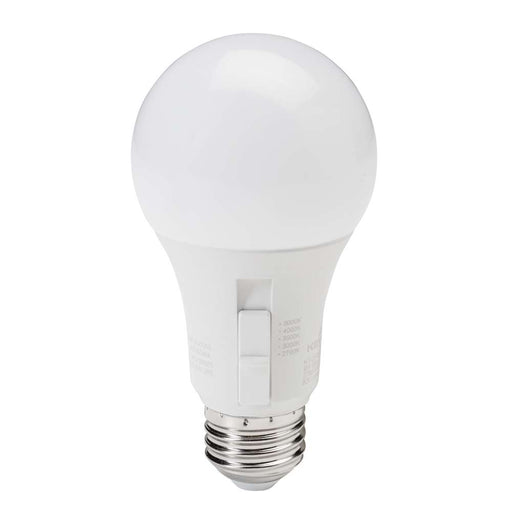 Keystone 9W A19 Omnidirectional Bulb E26 Base CCT Selectable 2700K/3000K/3500K/4000K/5000K 120V 80 CRI Non-Dimmable Generation 4 (KT-LED9A19-O-8CSF-ND /G4)