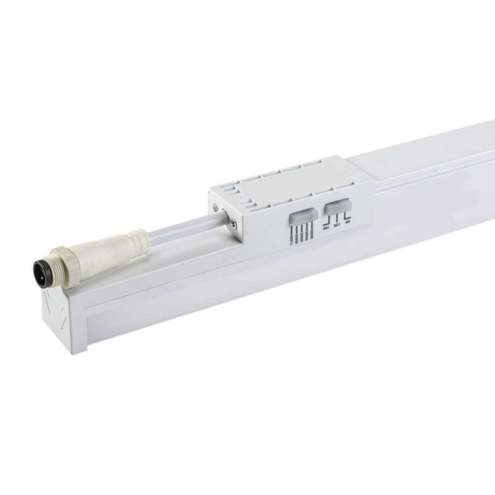 Keystone 2 Foot Multi-Purpose Linear Fixture Power/CCT Selectable 16W/12W/9W 3000K/3500K/4000K/5000K/7100K 120-277V Easy Linking Design [2] Mounting Clips (KT-MPLLED16PS-2A-8CSN)