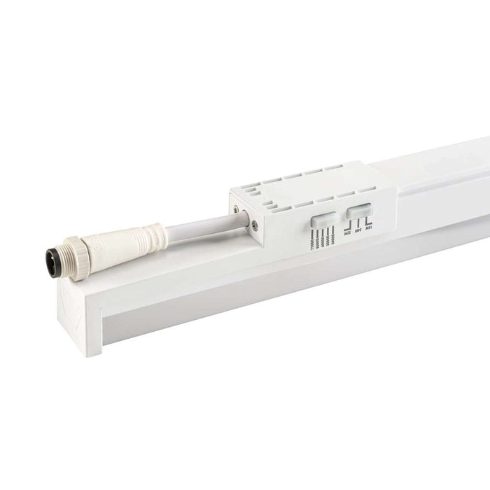 Keystone 4 Foot Multi-Purpose Linear Fixture Power/CCT Selectable 32W/24W/18W 3000K/3500K/4000K/5000K/7100K 120-277V Easy Linking Design [2] Mounting Clips (KT-MPLLED32PS-4A-8CSN)