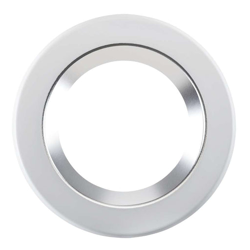 Keystone 4 Inch Hazy Specular Reflector With White Flange Trim For Commercial Downlights (KT-RDLED-4A-SR-TRIM)