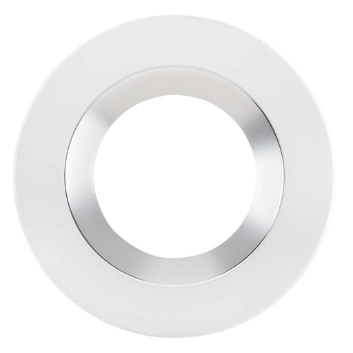 Keystone 6 Inch Hazy Specular Reflector With White Flange Trim For Commercial Downlights (KT-RDLED-6A-SR-TRIM)