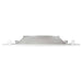 Keystone 8 Inch Hazy Specular Reflector With White Flange Trim For Commercial Downlights (KT-RDLED-8A-SR-TRIM)
