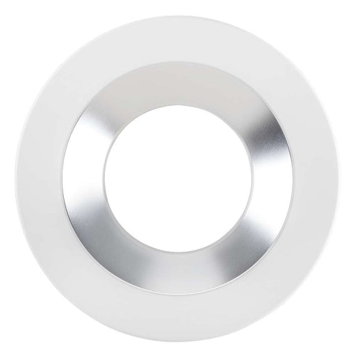 Keystone 8 Inch Hazy Specular Reflector With White Flange Trim For Commercial Downlights (KT-RDLED-8A-SR-TRIM)