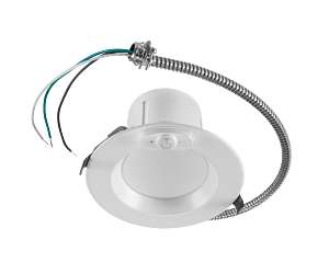 Keystone 4 Inch LED Commercial Downlight Wattage/CCT Selectable 13W/10W/9W/7W/5.5W 2700K/3000K/3500K/4000K/5000K Embedded Smartloop PIR Sensor (KT-RDLED13PS-4A-9CAF-VDIM /FC7)