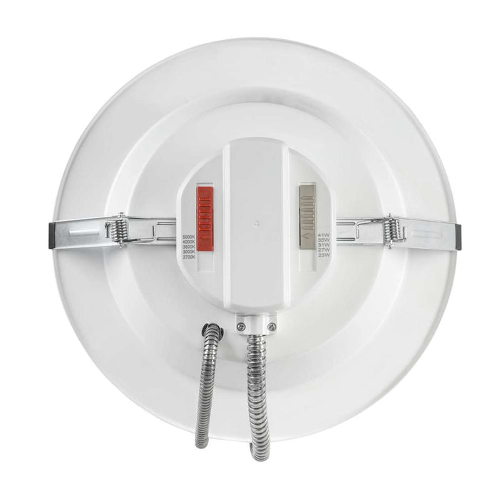 Keystone 10 Inch Recessed Emergency LED Downlight Power Select/CCT Selectable 38W/32W/28W/24W/20W 2700K/3000K/3500K/4000K/5000K 120-277V 0-10V 4W Emergency Pack (KT-RDLED38PS-10A-9CSF-VDIM-EM4)