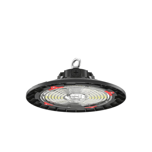 Keystone Power/CCT Selectable Round LED High Bay 240W/200W/150W 3000K/4000K/5000K 90 Degree Lens 13-Inch Diameter 120-277V 0-10V Dimming Black (KT-RHLED240PS-13C-8CSB-VDIM /G2)