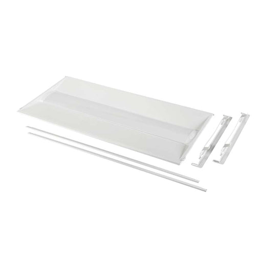 Keystone 2X4 LED Center Basket Doorframe Retrofit Wattage/CCT Selectable 30W/25W/20W 3500K/4000K/5000K 120-277V Frosted Curved Lens 0-10V (KT-RKIT30PS-24DC-8CSA-VDIM /CR)