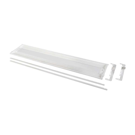 Keystone 1X4 LED Center Basket Doorframe Retrofit Wattage/CCT Selectable 35W/30W/24W 3500K/4000K/5000K 120-277V Input Frosted Curved Lens 0-10V Dimming (KT-RKIT35PS-14DC-8CSA-VDIM)