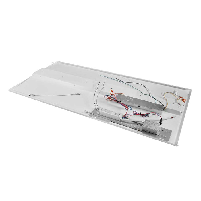 Keystone 2X4 LED Center Basket Doorframe Retrofit Wattage/CCT Selectable 45W/38W/30W 3500K/4000K/5000K 120-277V Frosted Curved Lens 0-10V (KT-RKIT45PS-24DC-8CSA-VDIM /CR)