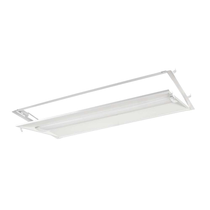 Keystone 2X4 LED Center Basket Doorframe Retrofit Wattage/CCT Selectable 30W/25W/20W 3500K/4000K/5000K 120-277V Frosted Curved Lens 0-10V (KT-RKIT30PS-24DC-8CSA-VDIM /CR)