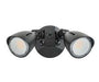 Keystone LED Dual Head Security Light Wattage/CCT Selectable 20W/15W/10W 3000K/4000K/5000K 80 CRI 120-277V No PIR Sensor Black (KT-SFLED20PS-D1-8CSB-B)