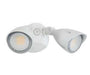 Keystone LED Dual Head Security Light Wattage/CCT Selectable 20W/15W/10W 3000K/4000K/5000K 80 CRI 120-277V No PIR Sensor White (KT-SFLED20PS-D1-8CSB-W)