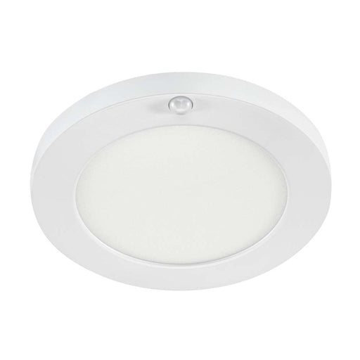 Keystone 7 Inch Round LED Closet Rated Surface Mount Downlight Power Select/CCT Selectable 10W/8W 2700K/3000K/3500K/4000K/5000K 120-277V Integrated PIR Sensor (KT-SMLED10PS-7RB-9CSF-ND-PIR)