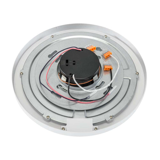 Keystone 9 Inch Round LED Closet Rated Surface Mount Downlight Power Select/CCT Selectable 14W/12W 2700K/3000K/3500K/4000K/5000K 120-277V Integrated PIR Sensor (KT-SMLED14PS-9RB-9CSF-ND-PIR)