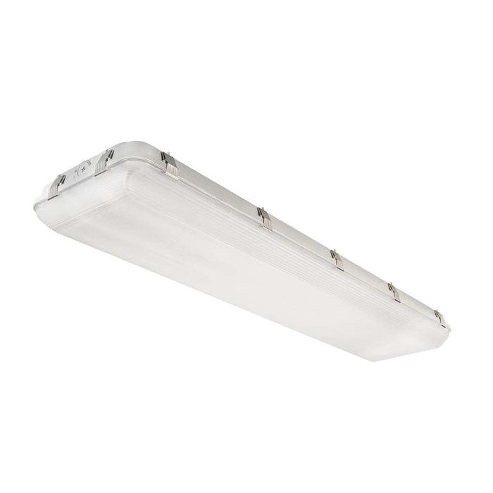 Keystone 4 Foot Vapor Tight High Bay Power Select/CCT Selectable 215W/175W/135W 3500K/4000K/5000K 120-277V 0-10V Dimming Built In Sensor Receptacle 10Kv Surge (KT-VTLED215PS-HB4A-8CSA-VDIM)