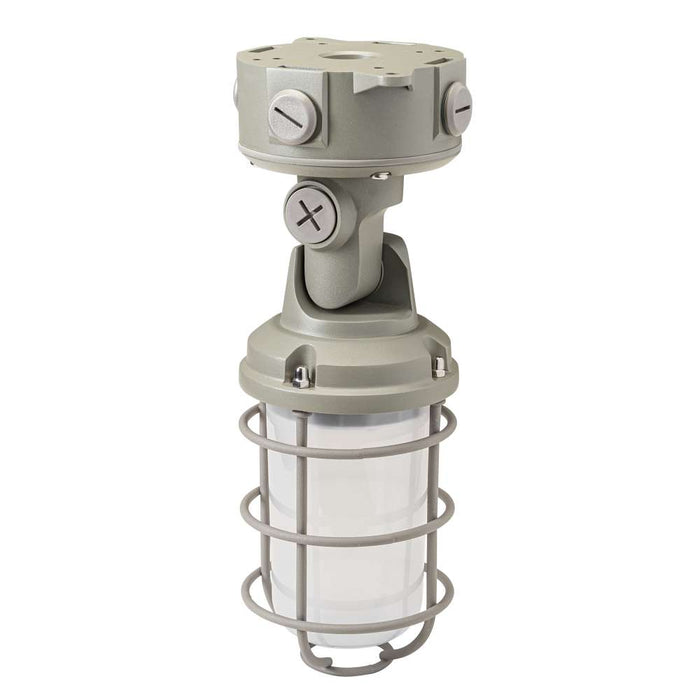 Keystone LED Vapor Utility Jelly Jar Fixture Power Select/CCT Selectable 10W/15W/20W 3000K/4000K/5000K 90 Degree Adjustable 80 CRI 120-277V (KT-VULED20PS-JJ1-8CSB)