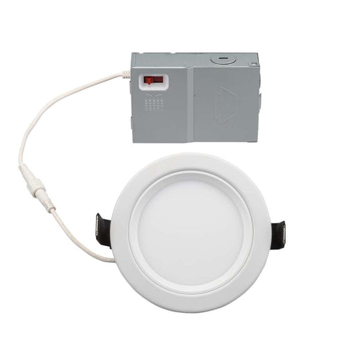 Keystone Fire Rated 4 Inch LED Recessed Wafer Downlight 11W CCT Selectable 2700K/3000K/3500K/4000K/5000K 120V Phase Dimming Remote Driver (KT-WDLED11-F4B-9CSF-FDIM)