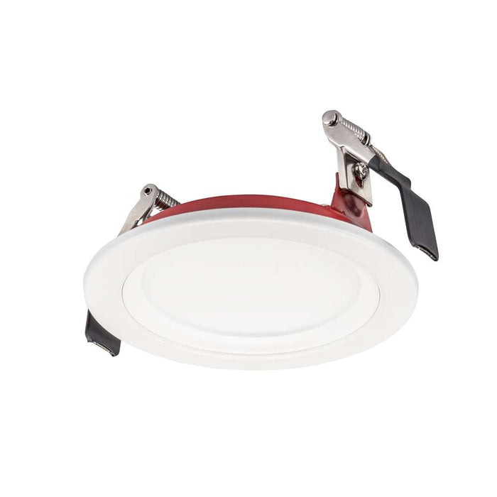 Keystone Fire Rated 4 Inch LED Recessed Wafer Downlight 11W CCT Selectable 2700K/3000K/3500K/4000K/5000K 120V Phase Dimming Remote Driver (KT-WDLED11-F4B-9CSF-FDIM)