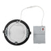 Keystone 6 Inch 13W LED Slim Wafer Downlight CCT Selectable 2700K/3000K/3500K/4000K/5000K 120V Phase Dimming Remote Driver Black (KT-WDLED13-6A-9CSF-FDIM-B)