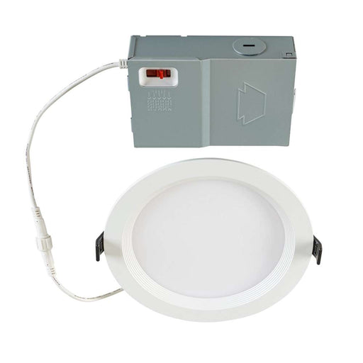 Keystone 6 Inch Circular LED Baffled Wafer Downlight 13W CCT Selectable 2700K/3000K/3500K/4000K/5000K 90 CRI 120V Phase Dimming Remote Driver (KT-WDLED13-6BB-9CSF-FDIM)