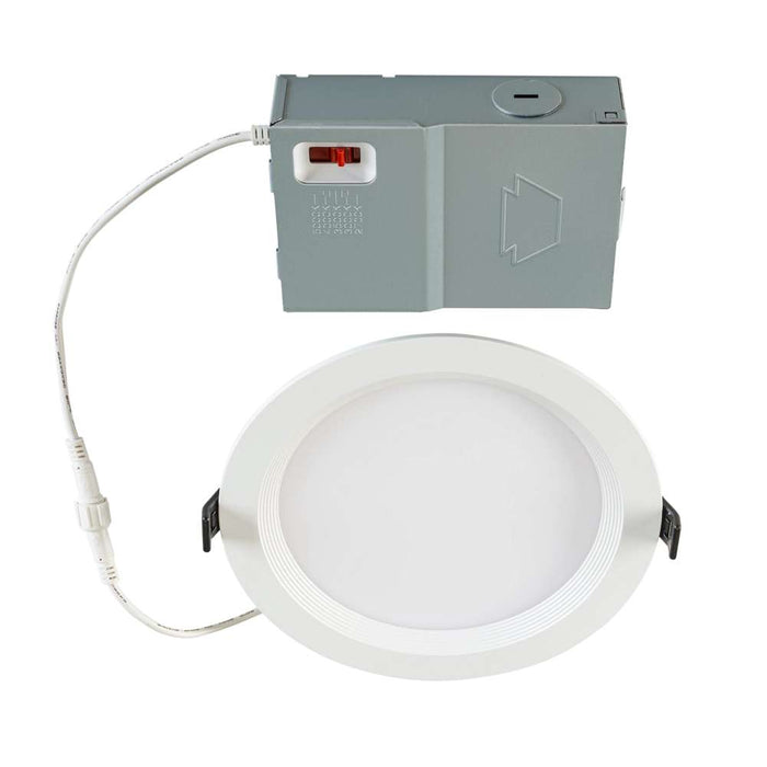 Keystone 6 Inch Circular LED Baffled Wafer Downlight 13W CCT Selectable 2700K/3000K/3500K/4000K/5000K 90 CRI 120V Phase Dimming Remote Driver (KT-WDLED13-6BB-9CSF-FDIM)