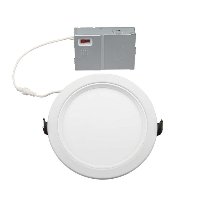Keystone Fire Rated 6 Inch LED Recessed Wafer Downlight 15W CCT Selectable 2700K/3000K/3500K/4000K/5000K 120V Phase Dimming Remote Driver (KT-WDLED15-F6B-9CSF-FDIM)