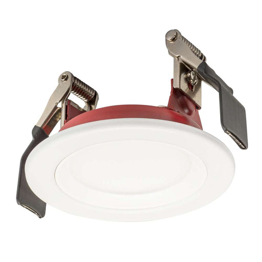 Keystone Fire Rated 3 Inch LED Recessed Wafer Downlight 6.5W CCT Selectable 2700K/3000K/3500K/4000K/5000K 120V Phase Dimming Remote Driver (KT-WDLED6.5-F3B-9CSF-FDIM)