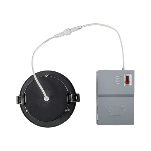 Keystone 4 Inch 8W LED Gimbal Wafer Downlight CCT Selectable 2700K/3000K/3500K/4000K/5000K 90 CRI 120V Triac Dimming Remote Driver Black (KT-WDLED8-4A-9CSF-FDIM-G-B)