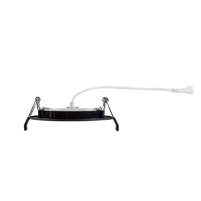 Keystone 4 Inch 9W LED Slim Wafer Downlight CCT Selectable 2700K/3000K/3500K/4000K/5000K 90 CRI 120V Triac Dimming Remote Driver Black (KT-WDLED9-4A-9CSF-FDIM-B)