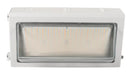 Keystone 120W LED Wall Pack Selectable 3000K/4000K/5000K Traditional Open Face Large Housing 120-277V Input 0-10V Dimming White (KT-WPLED120-L1-8CSB-VDIM-W)