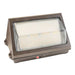 Keystone LED Open Face Wall Pack Selectable 120W/100W/80W 3000K/4000K/5000K 120-277V 0-10V Dimming Photocell Bronze Integrated 10W Emergency Battery Backup (KT-WPLED120PS-L1-8CSB-VDIM /EM10)