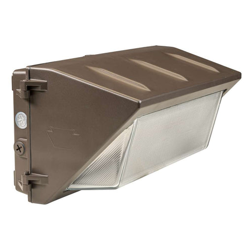 Keystone LED Traditional Open Face Wall Pack Power Select/CCT Selectable 120W/100W/80W 3000K/4000K/5000K 120-277V 0-10V Dimming Photocell Bronze (KT-WPLED120PS-L1-8CSB-VDIM)
