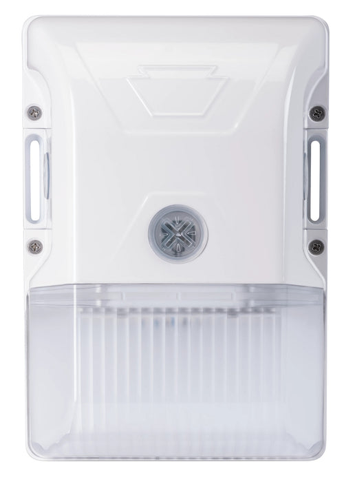 Keystone LED Wall Pack 50-70W Equivalent 20W 2700Lm Small/Entryway Style Housing Built In Photocell White Housing 0-10V Dimming (KT-WPLED20-S1-8CSB-VDIM-W)