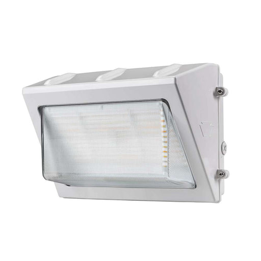 Keystone LED Open Face Wall Pack Power Select/CCT Selectable 35W/25W/15W 3000K/4000K/5000K 120-277V 0-10V Dimming Photocell White (KT-WPLED35PS-M1-8CSB-VDIM-W)