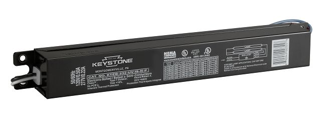Keystone 2 Lite F17/25/32 T8 NEMA Premium Standard Output Electronic Ballast (KTEB-232-UV-IS-N-P-DP)