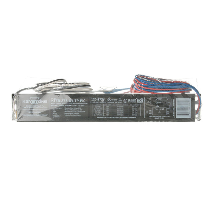 Keystone 2X F96T12 75W And 60W 120-277V 11 Inch Case Electronic Ballast (KTEB-275-UV-TP-PIC-DP)