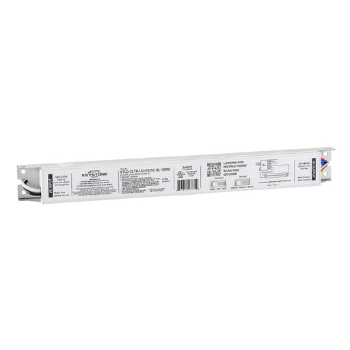Keystone Constant Current LED Driver Type C 2-Channel 120-277V Input Bi-Level Dimming 0-10V Dimming Power Select 15W Per Channel 12V Aux (KTLD-2LT8-UV-PS15C-BL-VDIM)