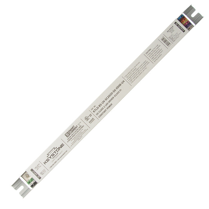 Keystone LED Driver 85W 500-2600mA Output 0-10V Dimming UnProgrammed (KTLD-85-UV-SC2600-56-VDIM-U4 /USB)