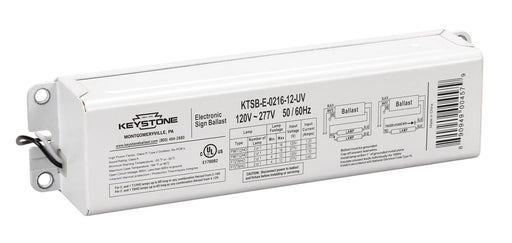 Keystone ParallelWire 02-16 Sign Ballast 1-2 Lamp 120-277V Input (KTSB-E-0216-12-UV-IP)