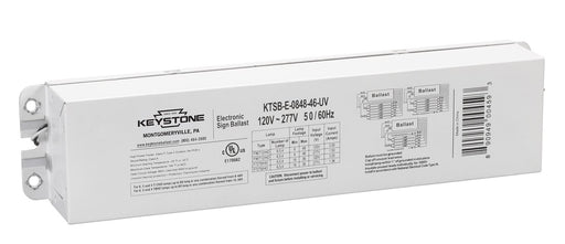 Keystone Electronic Sign Ballast 8-48 Feet 4-6 Lamps 120-277V Revised Wiring (KTSB-E-0848-46-UV /A)