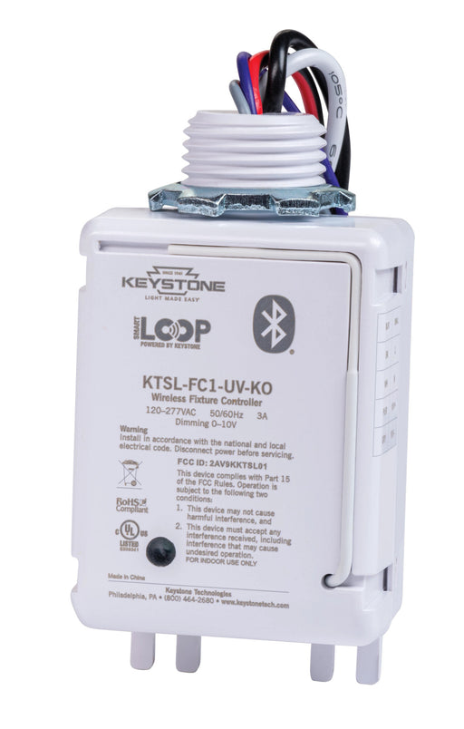 Keystone Bluetooth Mesh Wireless Fixture Controller For Smartloop System 3A Maximum Load With 0-10V Dimming (KTSL-FC1-UV-KO)