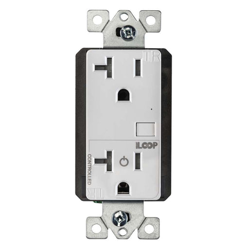 Keystone Bluetooth Mesh Wireless Receptacle For Smartloop System Plug Load Controller 120V Single Gang Wall Box Size (KTSL-RC1-1-SG)