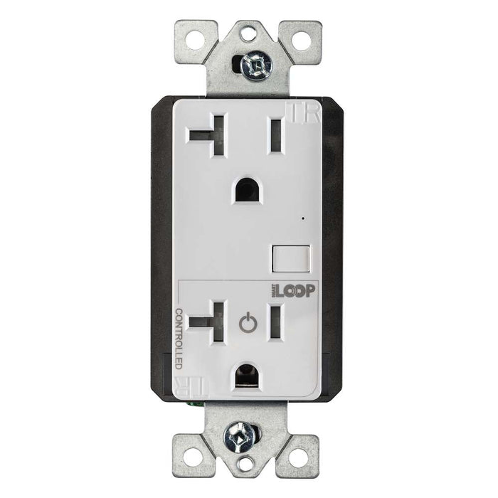 Keystone Bluetooth Mesh Wireless Receptacle For Smartloop System Plug Load Controller 120V Single Gang Wall Box Size (KTSL-RC1-1-SG)